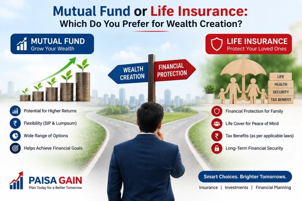 mutual fund vs Life insurance